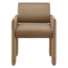 Modway - Daven Cuir végane Fauteuil à manger in Taupe-7