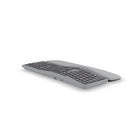 BlueDiamond - Clavier sans fil Ergo avec repose-poignets amovible taille complète, disposition anglaise, gris-Compact mais fonctionnel : Comprend une large gamme de touches, incluant un pavé numérique complet, sans sacrifier d’espace sur votre bureau