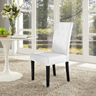 Modway - Confer Restauration Vinyle Fauteuil d’appoint - Blanc-Rembourré en faux cuir