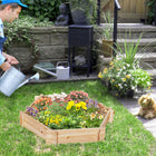 Outsunny - Carré potager surélevé sans vis 39 po x 36 po - naturel-Facile à assembler, aucune vis nécessaire 