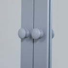 Kleankin - armoire à pharmacie murale avec miroir - gris-Matériaux : MDF, Verre miroir 