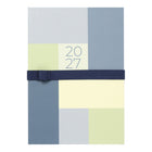 Letts of London - 2027 Agenda hebdomadaire et mensuel Gradient semaine sur deux pages – 8-1/4" x 5-7/8" – Couleurs assorties – Multilingue- Style d’intérieur intemporel avec une semaine sur deux pages