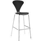 Modway - Passage Restauration Tabouret de bar - Noir-Tabouret de bar de style milieu du siècle