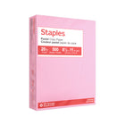 Staples – Papier à copies recyclé à 30 % - couleurs pastel - lettre - 8 1/2 po x 11 po - rose - 500 feuilles-8 1/2 po x 11 po