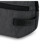Bugatti - Madison Sac banane porte-monnaie - Gris-Fermetures éclair invisibles avec tirettes en ruban PU