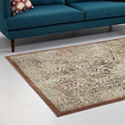 Modway - Hester Vintage turc orné Tapis de comédie 8 pi l x 10 pi L - Brun beige et noyer-Dessous en caoutchouc rainuré de préhension 