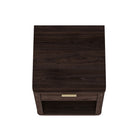 Manhattan Comfort - Table de nuit moderne Evelyn 20" à 1 tiroir - Marron-20 po L x 20 po l x 24 po H
