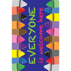 Ashley Productions - Smart Poly Tapis de souris pour ordinateur - 8" x 10" - Tout le monde est le bienvenu ici - Crayons - Paquet de 6-Transformez votre bureau en un lieu d'encouragement et de productivité - commandez votre tapis de souris avec une citation positive dès aujourd'hui!