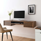 Modway - Merit Fixation murale de 60" Bois Bureau - Noyer-Conception murale