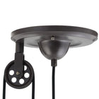 Modway - Excavate Luminaire de plafond - Argent-Poignée de « lanterne » en bois massif