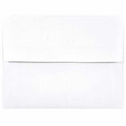 JAM Paper Enveloppes d'invitation A2 doublées d'aluminium - 4,375 x 5,75 po - Blanc avec feuille rouge - paquet de 50-Taille : A2 (4,38 x 5,75 pouces)