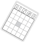 Cartes de bingo vierges Hygloss, blanches, 7-1/2" x 8-3/4", paquet de 36 -Contient 36 pièces