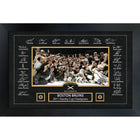 Boston Bruins 2011 Stanley Cup Replica Signature Frame with Game-Used Net - Impression encadree - 35" x 23"-Qualité supérieure - print framed