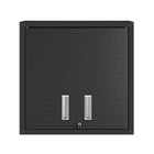 Manhattan Comfort - Armoire de garage moderne Fortress 30" - gris charbon-Armoire de garage murale texturée à forme de diamant flottant