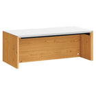 Modway - Kinetic Support mural de 38" Bureau - White Natural-Bureau mural