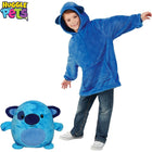 Huggle - Pets Sweat à capuche et peluche bleus-L’animal se replie facilement dans le capuchon pour se transformer en chandail à capuche