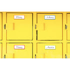 Cosco - Panneaux magnétiques à effacer à sec - 3,2 po x 1,2 po - Blanc / Bordure assortie - Paquet de 24-4