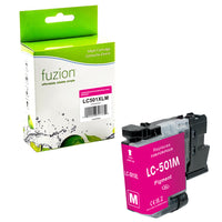 fuzion - Brother LC501XLMS Cartouche Jet d'Encre Compatible - Haut Rendement - Magenta-Magenta
