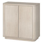Hudson&Canal - Meuble d'appoint Plympton 32 po de largeur - Blanc aulne-La capacité des étagères supérieure et inférieure est de 50 lb, l'étagère du milieu peut supporter 40 lb