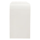 Modway - Waterflute 68 po cannelé Meuble TV, Blanc mat-Nivelleurs réglables non marqués