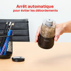 Staples - Taille-crayon électrique à double alimentation pour usage modéré et quotidien – Noir-Arrêt automatique pour la pointe de crayon parfaite