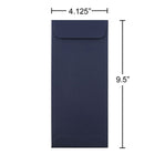 JAM Paper Enveloppes à ouverture au sommet avec fermeture gommée, 4 1/8 x 9 1/2 po, bleu marine, 1000/paquet-Ouverture : Par le sommet