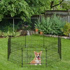 PawHut - Parc à chiens 8 panneaux pour intérieur et extérieur - 24 po H-Le parc d'exercice offre un espace fermé pour vos chiens, lapins ou autres animaux de compagnie