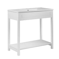 Modway - Altura 36" Vanette de salle de bain - Blanc blanc-Armoire de toilette moderne pour salle de bain