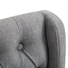 HOMCOM - Tabouret de bar sans accoudoirs à dossier capitonné, chaise haute - gris - paquet de 2-Couleur : Gris