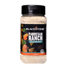 Blackstone - Assaisonnement parmesan ranch-Sel, lactosérum, ail et oignon déshydratés, maltodextrine, solides de babeurre, mélange de fromages cheddar et parmesan [fromages cheddar et parmesan (lait pasteurisé, cultures bactériennes, sel et enzymes), lait écrémé cultivé, huile de soya, lactosérum, citrate de sodium, arôme naturel, sel, phosphate disodique et acide lactique], arômes naturels (solides de crème sure, lactosérum, concentré de protéines de lactosérum, arômes naturels, extrait de levure et sel), 