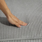 HOMCOM - Canapé 3 places avec coussin à ressorts et porte-gobelet pour chambre - gris clair-Deux porte-gobelets gardent vos boissons à portée de main 