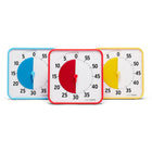 Time Timer - Minuterie originale de 8 po – Ensemble de salle de classe Learning Center, couleurs primaires, ensemble de 3-Inclus 3 cartes d'activité effaçables à sec – Les cartes d'activité effaçables à sec s'insèrent dans le haut des minuteries, vous permettant d'écrire ou de dessiner l'activité chronométrée. Chaque Time Timer Original 8 po peut contenir jusqu'à 2 cartes d'activité effaçables à sec sur le dessus, ce qui le rend parfait pour les activités Premier/Ensuite et les programmes visuels. (Cartes d