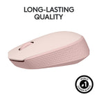 Logitech - M171 Souris Sans Fil pour PC, Mac, Ordinateur portable, 2,4 GHz avec Mini-récepteur USB - Rose-Navigation Facile : Grâce au défilement contrôlé ligne par ligne et au suivi optique, la souris Logitech M171 offre un contrôle fluide et précis du curseur sur presque toutes les surfaces