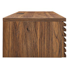 Modway - Render Fixation murale Bois Bureau - Noyer-Construction durable en panneaux de particules