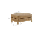 Modway - Roscoe Cuir végane Ottoman - Toast-Cuir végane