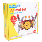 Learning Advantage - edxeducation Mes Engrenages - Ensemble d'animaux - Ensemble de 122-Créez des modèles dynamiques et en mouvement - Cet ensemble de 122 pièces comprend des instructions pour 8 modèles dynamiques d'animaux et d'insectes. Suivez notre guide d'activités ou expérimentez vos propres créations techniques !