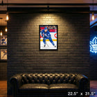 Auston Matthews Toronto Maple Leafs - Toile encadree - 22" x 31"-Dimensions finales: 22.5x31.5