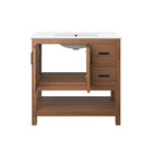 Modway - Ashlyn 36" Vanette de salle de bain - Blanc noyer-8