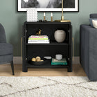 Hudson&Canal - Meuble d'appoint Holbrook de 71 cm de largeur - Grain noir-Caractéristiques assemblage facile