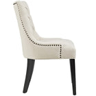 Modway - Regent Touffe Tissu Chaise à manger - Beige-Rembourrage en mousse dense