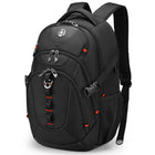 Swissdigital - Sac à dos noir VECTOR avec localisateur SDD-PORT DE CHARGE USB INTÉGRÉ - Équipé d'un port de charge USB avec conception de câble intégré, offrant un accès rapide pour charger vos appareils électroniques tels que smartphones, tablettes, Kindles et tous les autres appareils USB en déplacement tout en les utilisant en même temps.