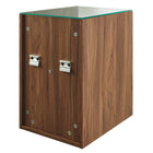 Modway - Render Évier double mural de 62" Vanette de salle de bain - Noir noyer-Matchs non inclus