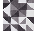 Modway - Kahula Mosaïque du triangle géométrique Tapis - 5 po x 8 po - Noir/Gris/Blanc-Résistant aux taches / Facile à nettoyer