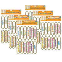 Ashley Productions - ASH19008-6 Économiseurs de temps et étiquettes magnétiques découpées - Mois de l'année Confetti - 12 par paquet - 6 paquets-En-tête de colonne magnétique pré-étiqueté