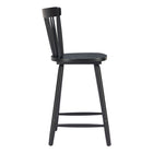 Zuo - Tyce Tabouret de comptoir - Noir - Ensemble de 2-Dimensions: 20,1 po L x 20,1 po L x 40,2 po H