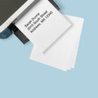 Staples - Étiquettes d'expédition blanches pour imprimantes jet d'encre/laser, 8-1/2 po x 11 po, paq./25-Les feuilles d'étiquettes se chargent dans n'importe quel plateau, ce qui élimine le besoin d'une alimentation manuelle     