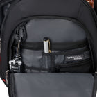 Swissdigital - Sac à dos noir NEPTUNE avec localisateur SDD-Bretelles réglables avec ergonomie en forme de S.