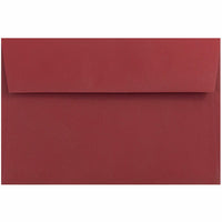 JAM Paper - Enveloppes d'invitation A9 - 5,75 x 8,75 - rouge foncé - Paquet de 50-Caractéristiques de l'enveloppe : Fermeture en gomme à rabat droit, finition en papier lisse de haute qualité