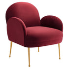 Modway - Transcend Performance Velvet Fauteuil - Marron-Fauteuil rétro moderne