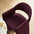 Modway - Talia 41 pouces Cuir végane Tabouret de bar - Mûrier-Larges accoudoirs angulaires